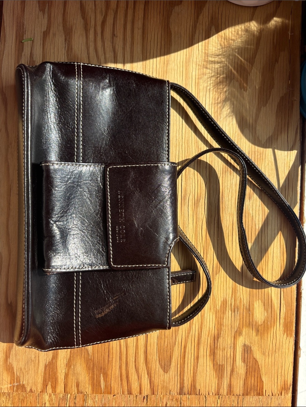 Kenneth Cole Black Leather Bag